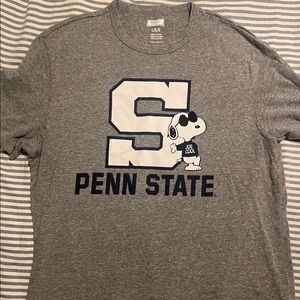 Penn State PSU Snoopy Tshirt Mens Large Joe Cool